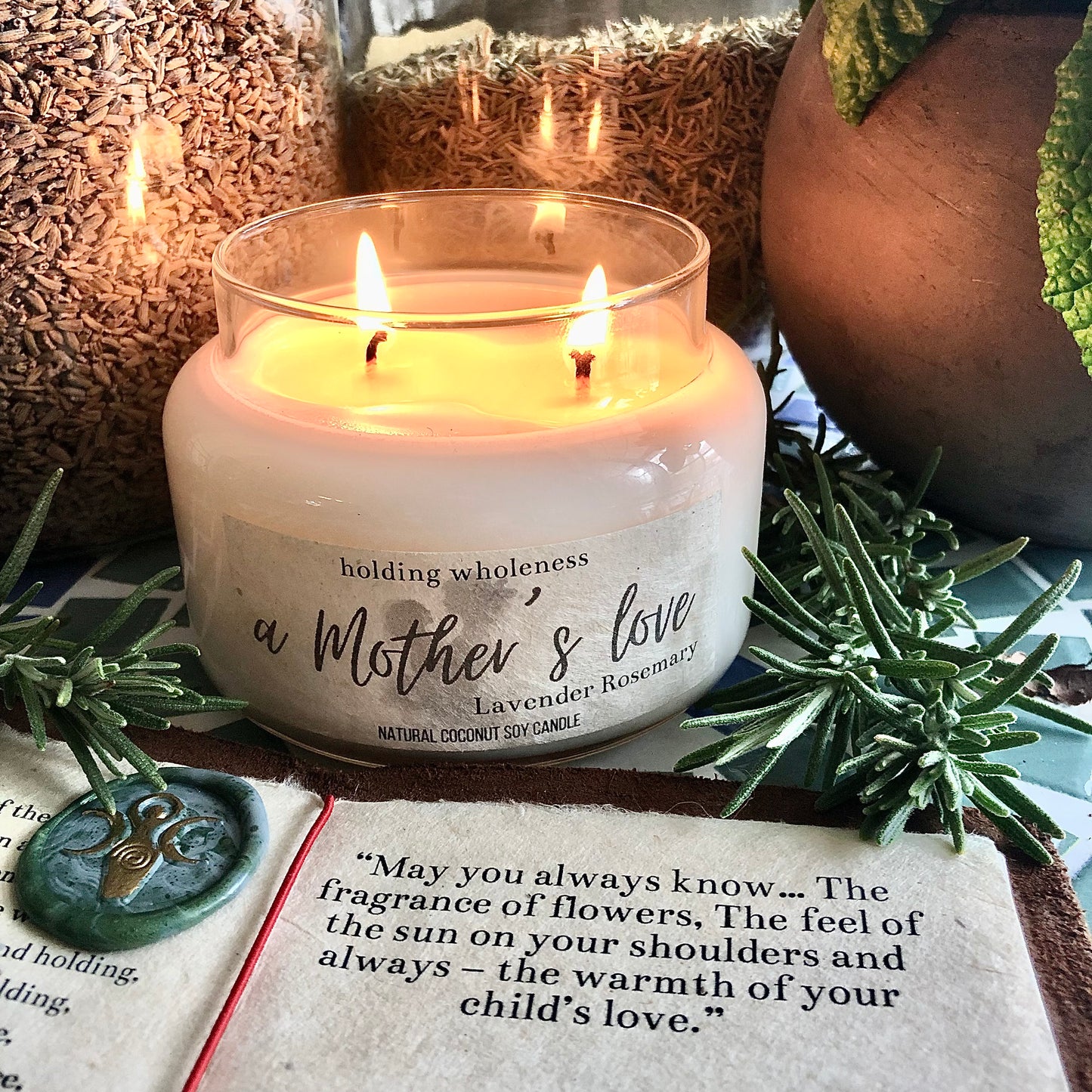 a Mother's love Candle