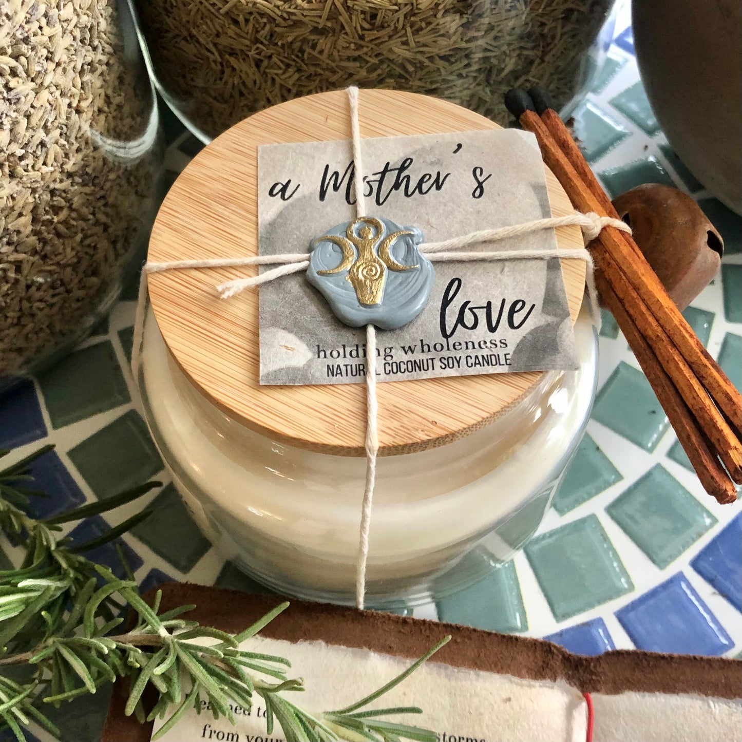 a Mother's love Candle